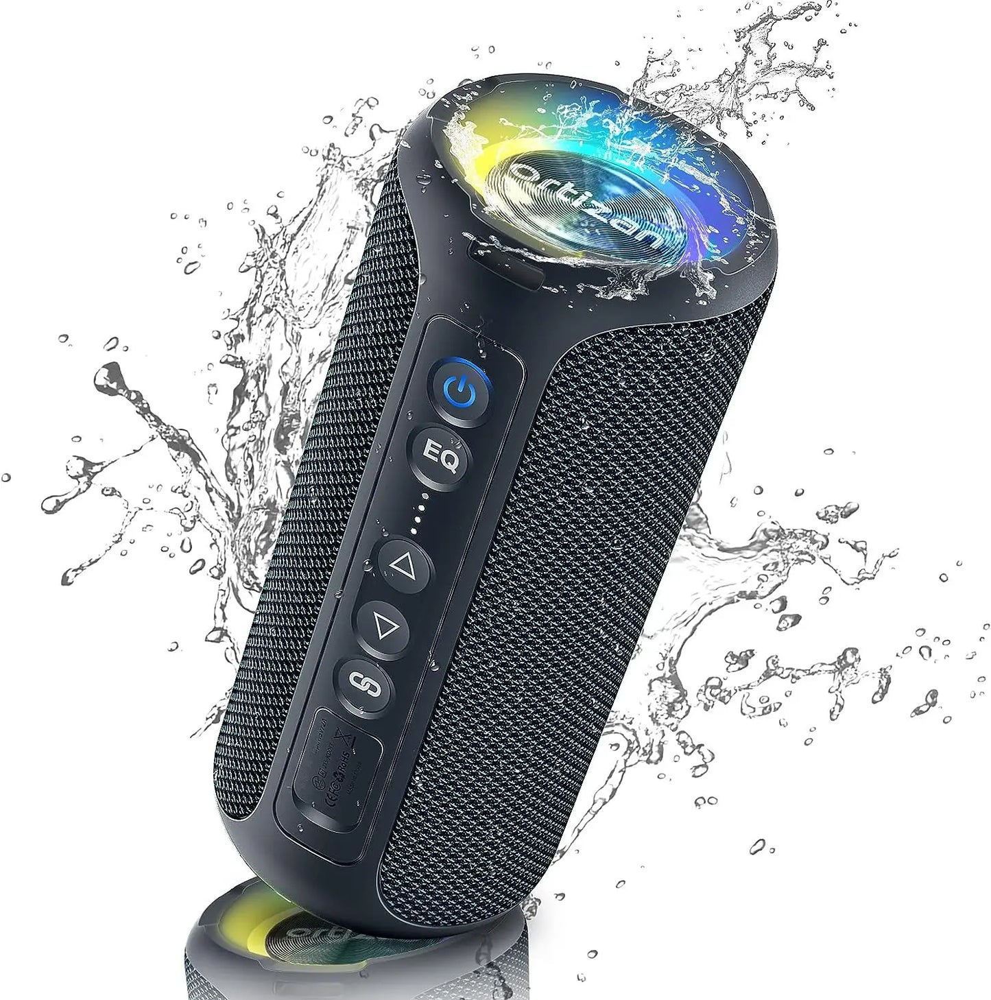 Ortizan X8Pro Bluetooth Speakers,40W Loud Portable Wireless Speaker IPX7 Waterproof Shower Speakers with Bluetooth 5.3 Deep Bass