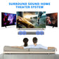 Wireless Bluetooth TV Sound Bar 2 Speaker System Home Theater Subwoofer Soundbar Portable Loud Rechargeable 2 IN1 Speaker