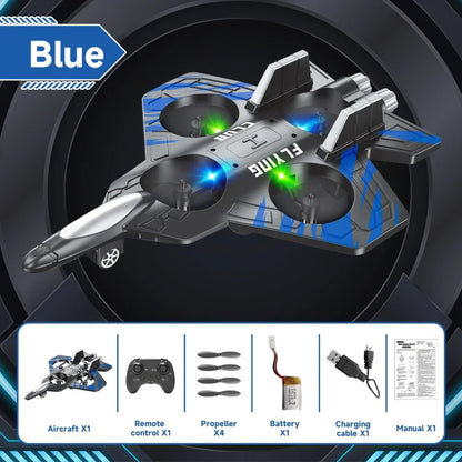 NEW CZ01 RC Remote Fighter Plane Quadcopter Foam Aircraft Shatterproof Long Endurance Drone Children's Toys Gift Drones