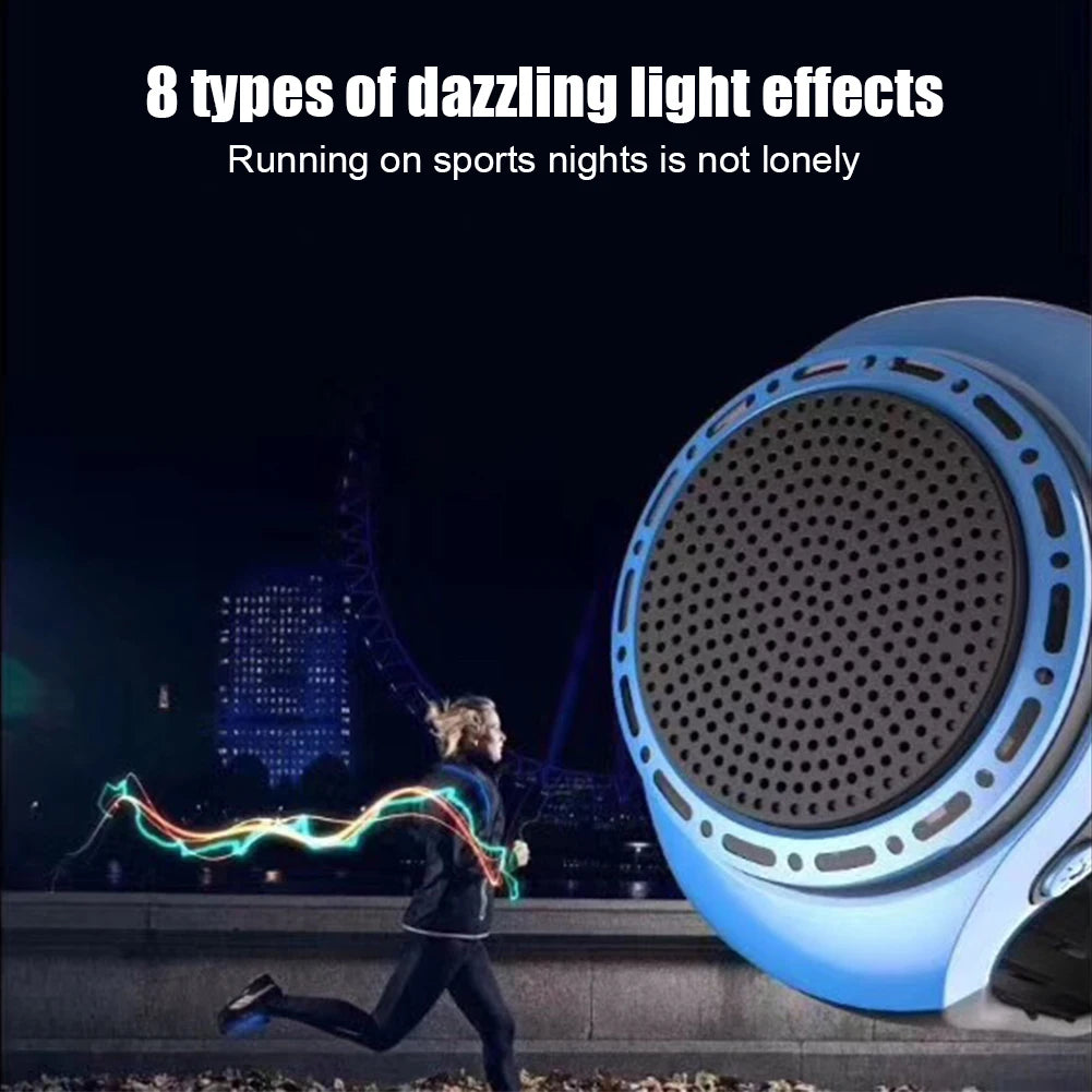 New U6 Wrist Watch Bluetooth Speaker With FM Radio Portable Outdoor Sports Running Wearable Mini Speaker Wireless Subwoofer