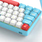 60% Mechanical Keyboard and Mouse Combo + Tray USB C Cable, RGB LED Backlit Keyboard, Red Switches, 6400 DPI Programmable Mouse
