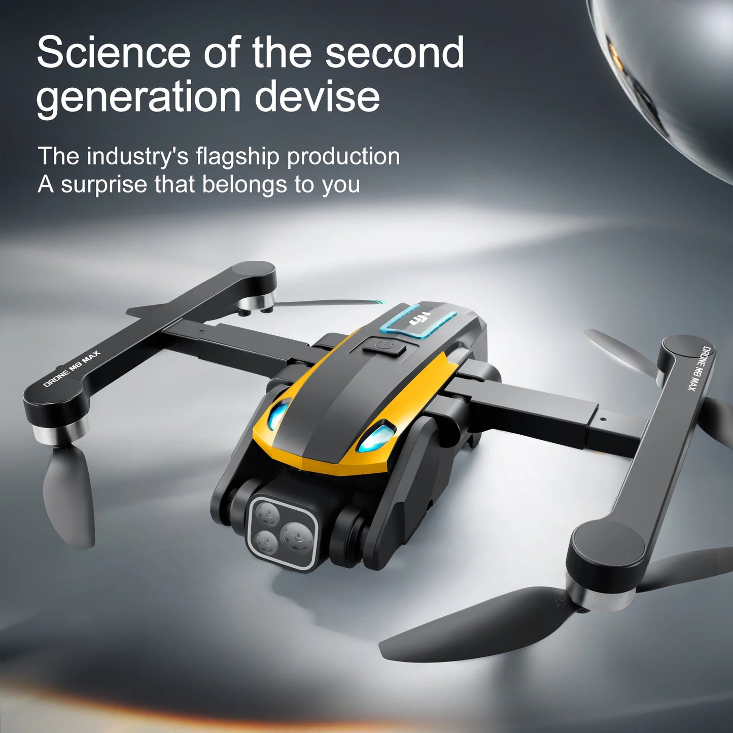 2024 M8Pro RC Drone 4K Professinal With 1080P Wide Angle HD Camera Foldable Helicopter WIFI FPV Height Hold Gift Toy