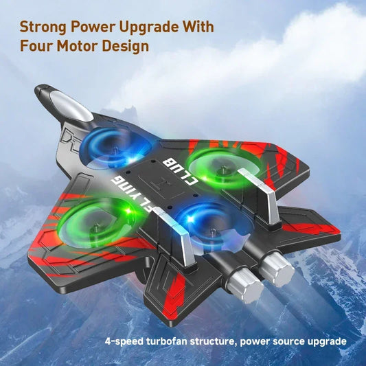 NEW CZ01 RC Remote Fighter Plane Quadcopter Foam Aircraft Shatterproof Long Endurance Drone Children's Toys Gift Drones