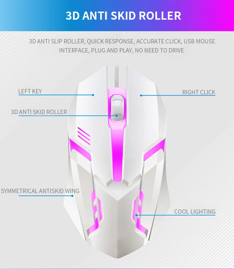 RGB Gaming Keyboard Gamer Keyboard And Mouse Kit Wired Mechanical Keyboard Gaming Keyboard And Mouse Combo    Gamers