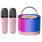 Bluetooth-Compatible 5.3 Portable Karaoke Machine with Wireless Mic Mini Home Theater Speakers Small Speaker for Home Karaoke
