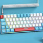 60% Mechanical Keyboard and Mouse Combo + Tray USB C Cable, RGB LED Backlit Keyboard, Red Switches, 6400 DPI Programmable Mouse