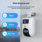 JOOAN 4K 6MP HD  PTZ Camera Outdoor Dual Lens Dual Screen AI Tracking 5G WIFI IP Camera Security CCTV Video Surveillance Cameras