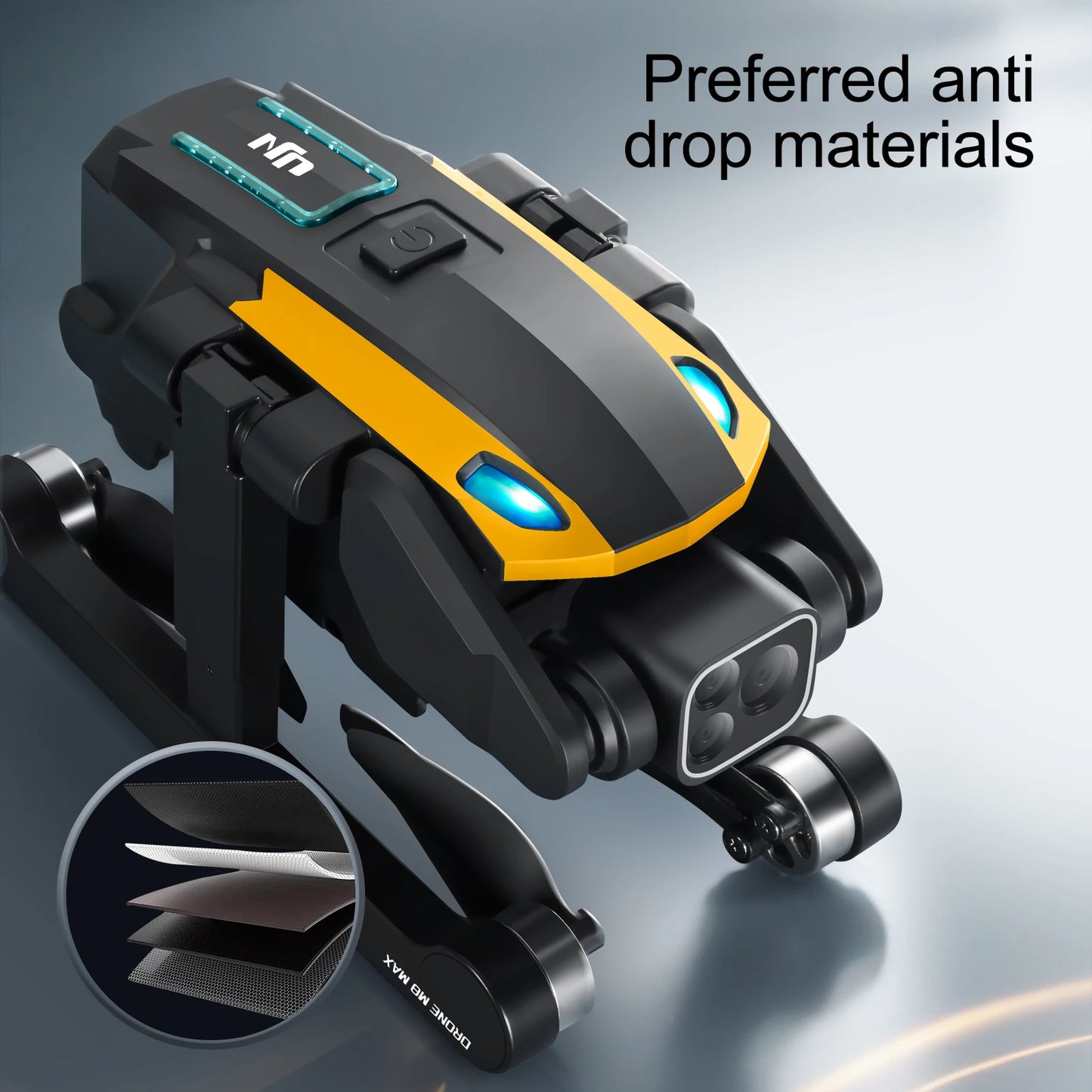 2024 M8Pro RC Drone 4K Professinal With 1080P Wide Angle HD Camera Foldable Helicopter WIFI FPV Height Hold Gift Toy