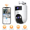 JOOAN 4K 6MP HD  PTZ Camera Outdoor Dual Lens Dual Screen AI Tracking 5G WIFI IP Camera Security CCTV Video Surveillance Cameras