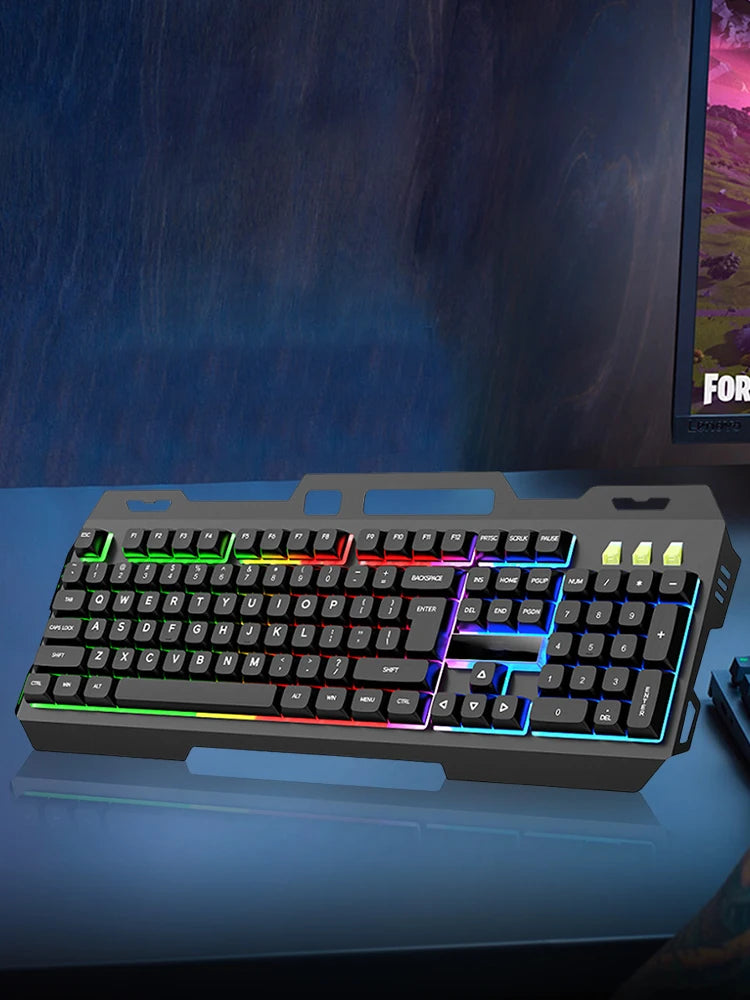 Wired Gaming Keyboard & Mouse Combo Set with Backlight Mechanical Feel Keyboard Mouse  Laptop  Computer Game and Work