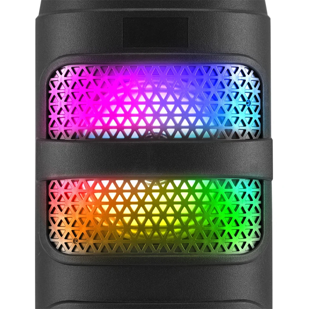 3000W Bluetooth Speaker Dual 4 inch Speaker Stereo Outdoor Portable Subwoofer 5.0 Wireless Speaker Led light Rechargeable