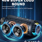 Ortizan X8Pro Bluetooth Speakers,40W Loud Portable Wireless Speaker IPX7 Waterproof Shower Speakers with Bluetooth 5.3 Deep Bass