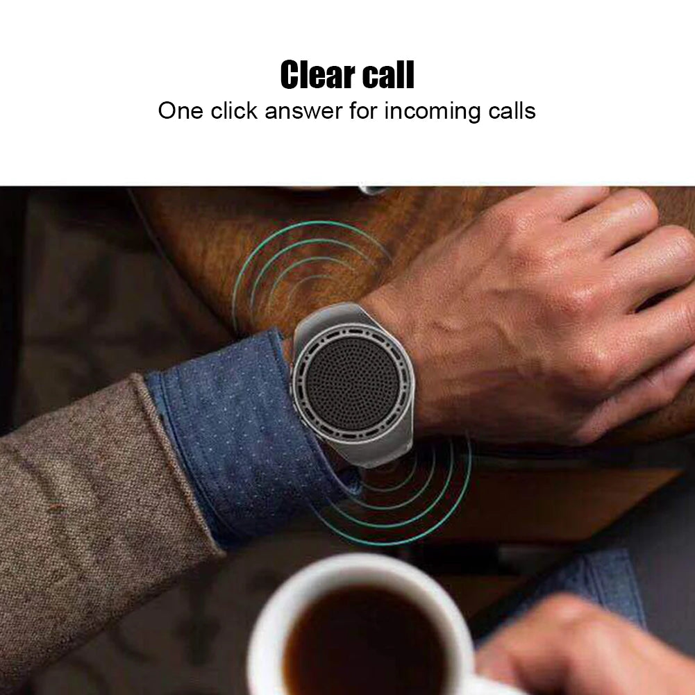 New U6 Wrist Watch Bluetooth Speaker With FM Radio Portable Outdoor Sports Running Wearable Mini Speaker Wireless Subwoofer