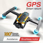 2024 M8Pro RC Drone 4K Professinal With 1080P Wide Angle HD Camera Foldable Helicopter WIFI FPV Height Hold Gift Toy