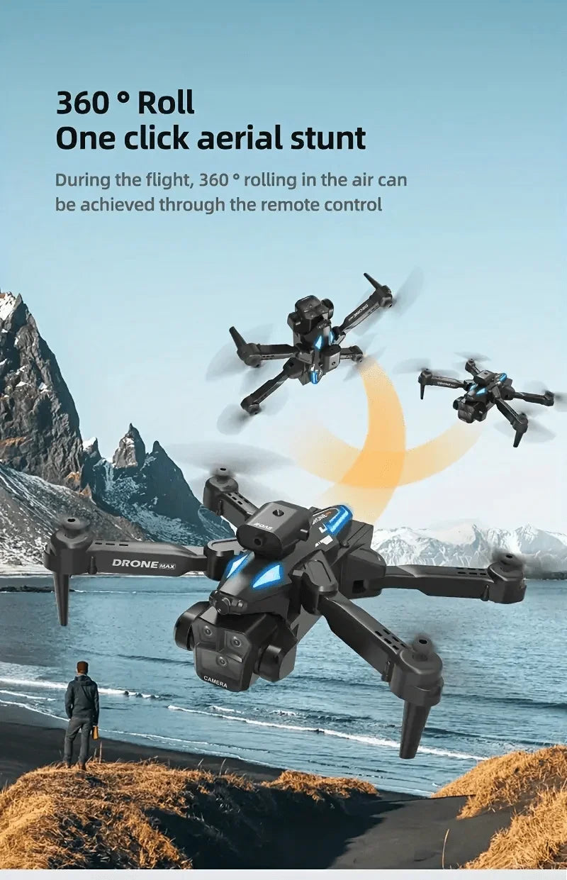 C10 RC Drone 4K Professional Three Camera HD Obstacle Avoidance Dron Wifi FPV Quadcopter Remote Control Aircraft Helicopter Toys