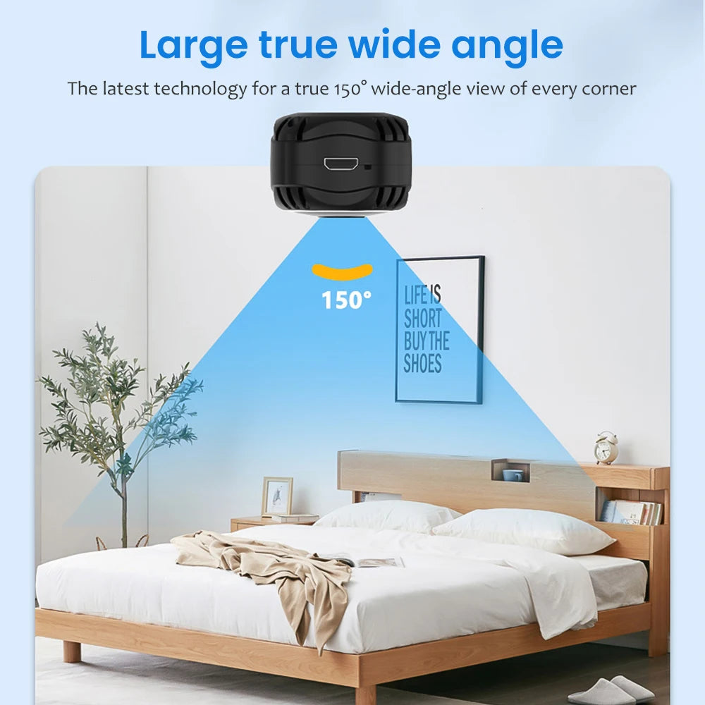 Mini Camera WiFi HD 1080P IP Night Vision Audio Video Camcorder Home Baby Monitor Indoor Safety Security Smart Surveillance