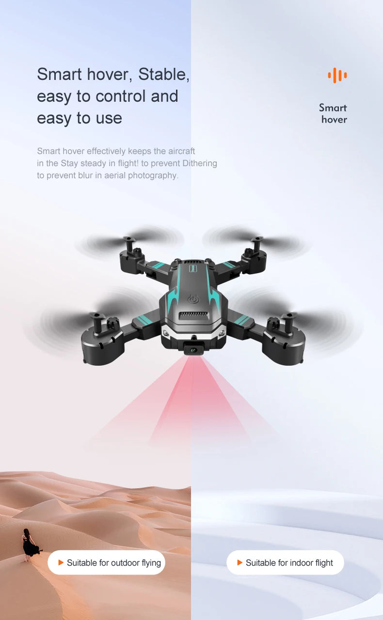 KBDFA New G6 Professional Foldable Quadcopter Aerial Drone S6 HD Camera GPS RC Helicopter FPV WIFI Obstacle Avoidance Toy Gifts