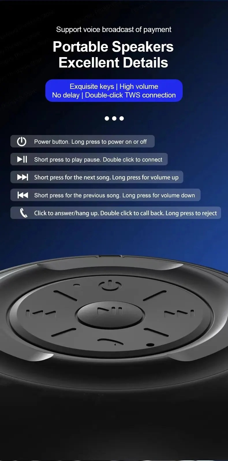 al Lenovo K3 Pro Bluetooth V5.0 Speaker Big Audio With Deep Bass Sound Outdoor Soundbox Music Portable Camping Loudspeaker