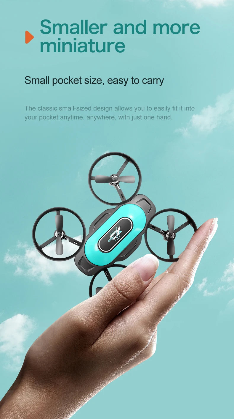 New XD2 Mini Drone 4ch 6-Axis Headless Mode Helicopter 360° Flip Remote Control Aircraft Rc Quadcopter Toy Mini Drone For Kids