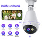 JOOAN 2K IP Camera Wifi E27 Bulb Surveillance Camera Home Auto Tracking Two Way Audio Security Baby Monitor Wireless CCTV Camera
