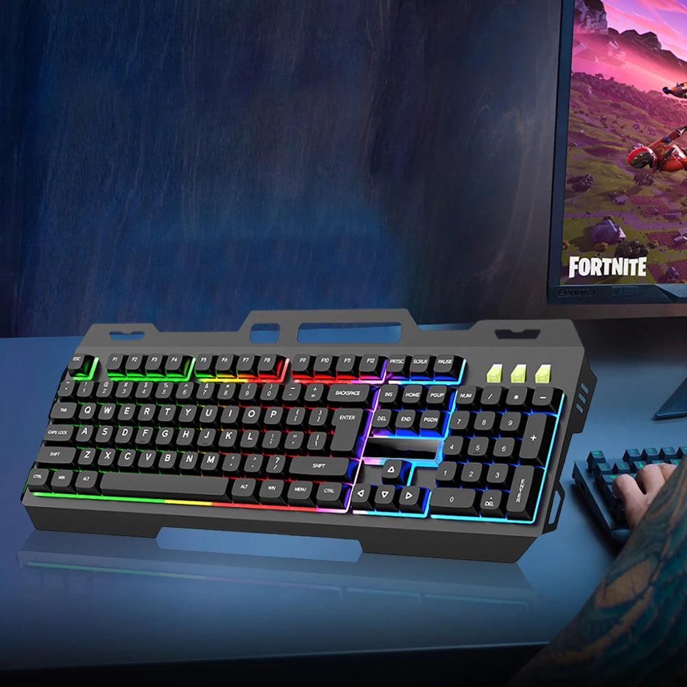 Wired Gaming Keyboard & Mouse Combo Set with Backlight Mechanical Feel Keyboard Mouse  Laptop  Computer Game and Work