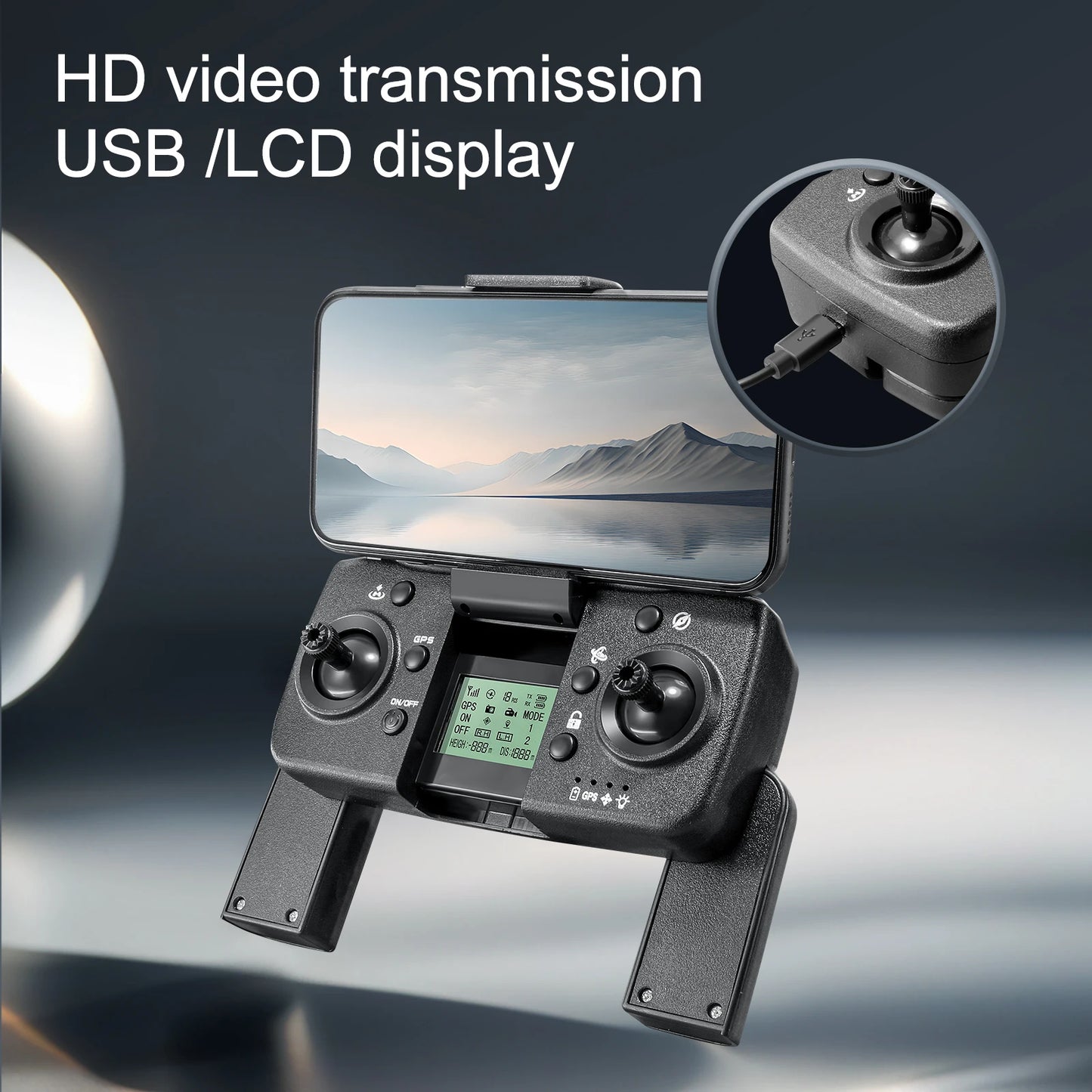 2024 M8Pro RC Drone 4K Professinal With 1080P Wide Angle HD Camera Foldable Helicopter WIFI FPV Height Hold Gift Toy