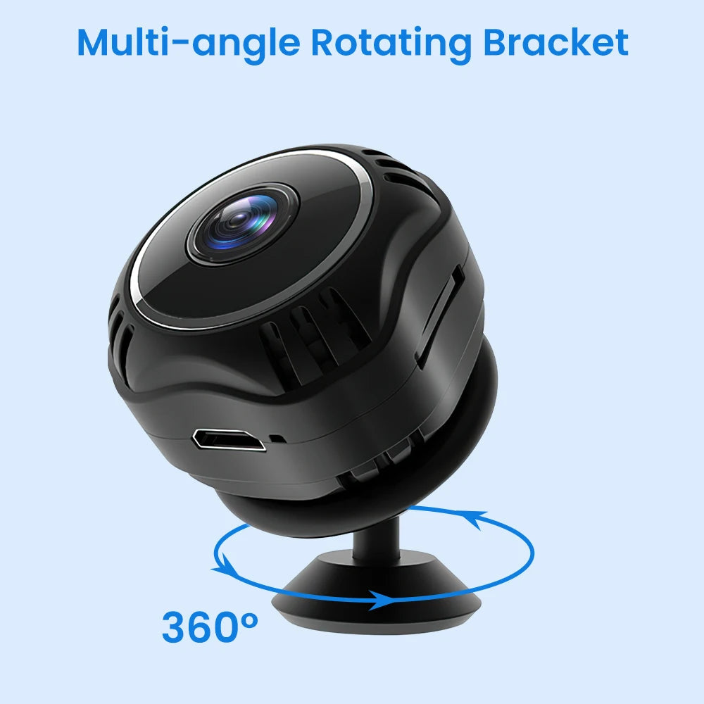 Mini Camera WiFi HD 1080P IP Night Vision Audio Video Camcorder Home Baby Monitor Indoor Safety Security Smart Surveillance