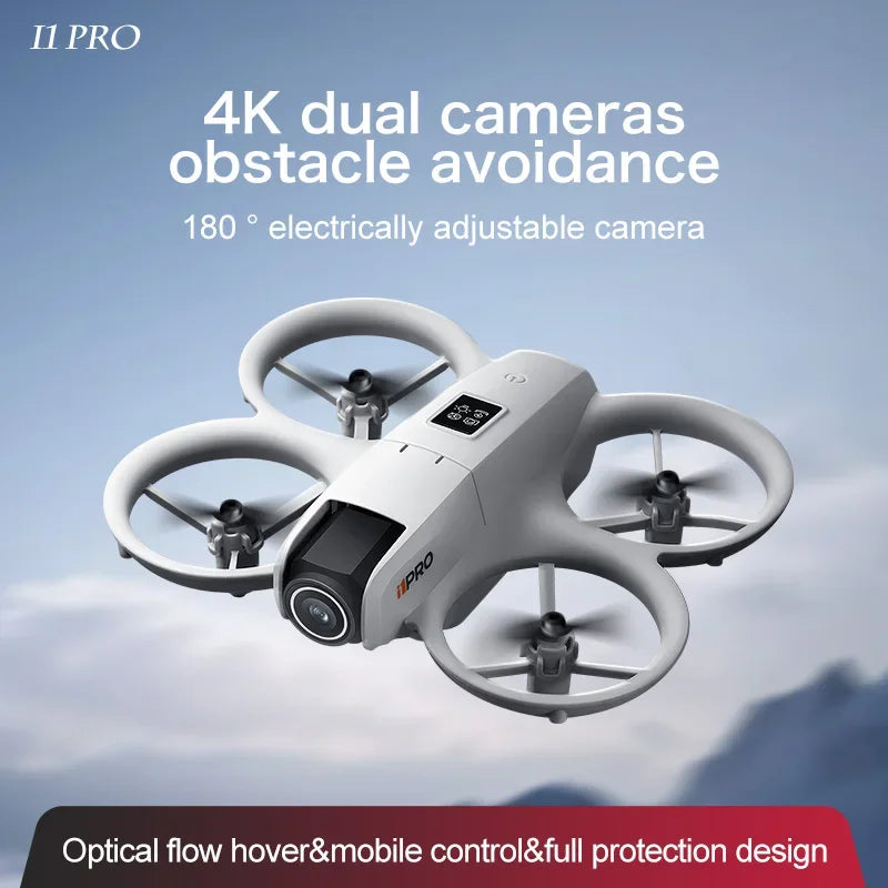 i1 PRO Mini Drone 8K HD Dual Camera Aerial Obstacle Avoidance Optical Flow Hover Avoidance Four-Axis RC Drone 10000M For Xiaomi