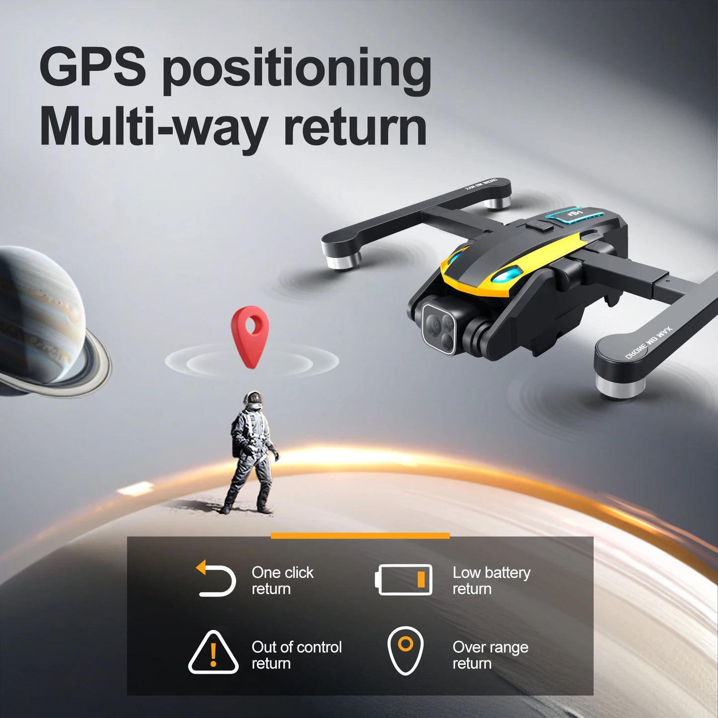 2024 M8Pro RC Drone 4K Professinal With 1080P Wide Angle HD Camera Foldable Helicopter WIFI FPV Height Hold Gift Toy