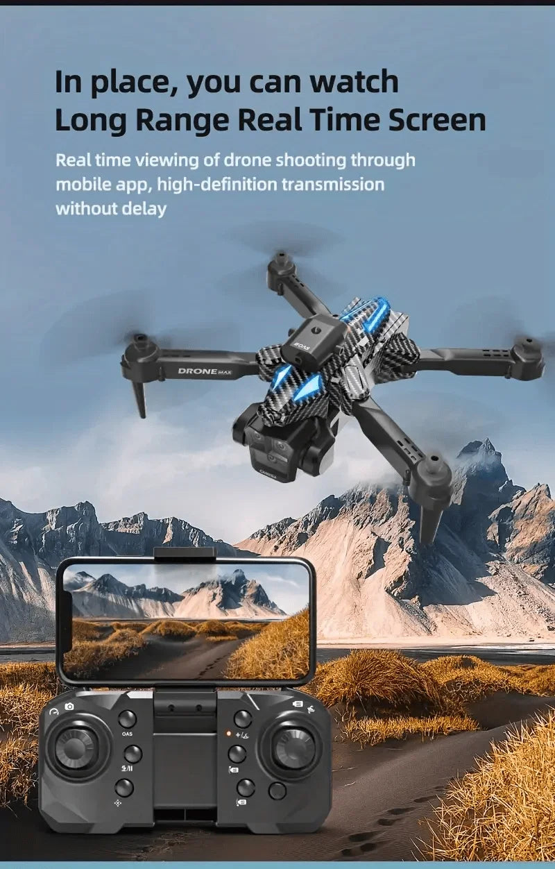 C10 RC Drone 4K Professional Three Camera HD Obstacle Avoidance Dron Wifi FPV Quadcopter Remote Control Aircraft Helicopter Toys