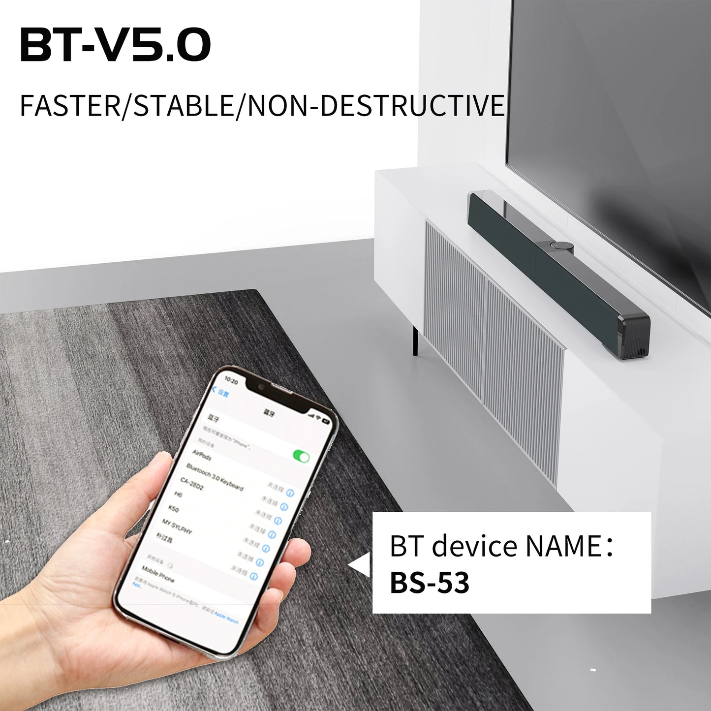 40W TV Speaker Wired Wireless Bluetooth Sound Home Theater Support For Coaxial Optic FM 3.5mm Audio Input