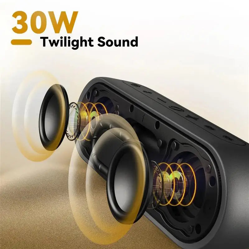 New. XSound Plus 2 Portable Bluetooth Speaker, 30W Power, IPX7 Waterproof Wireless Speaker 24-hrs Playtime For Camping, Hiking