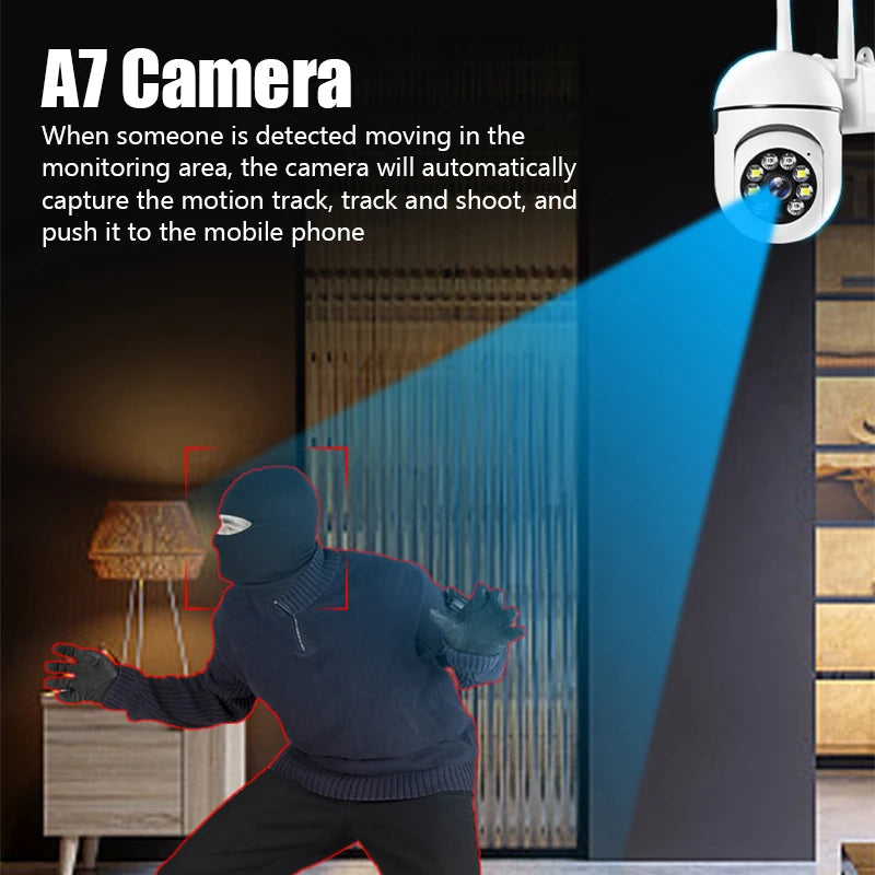 2MP Tuya Wifi IP Camera Smart Home Surveillance Camera HD 1080P Security Video Surveillance Supprt Two Way Audio Mobile Motion
