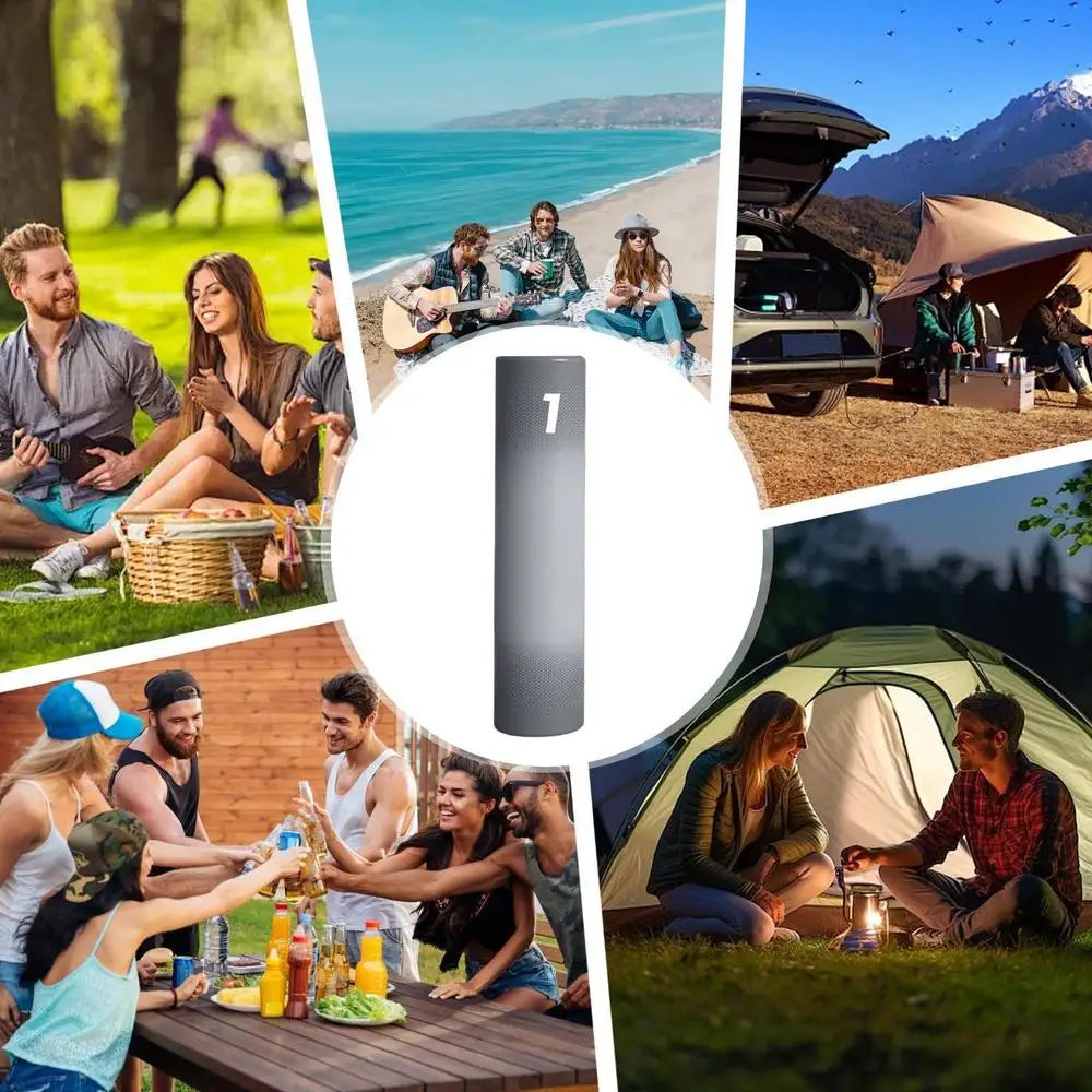Loud Portable Wireless Speaker Stick Shape Sound Player IPX6 Waterproof Music Playback Tool Cool Technology Gadget With Colorful