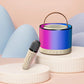 Bluetooth-Compatible 5.3 Portable Karaoke Machine with Wireless Mic Mini Home Theater Speakers Small Speaker for Home Karaoke