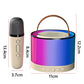 Bluetooth-Compatible 5.3 Portable Karaoke Machine with Wireless Mic Mini Home Theater Speakers Small Speaker for Home Karaoke