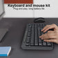 Logitech MK270 Wireless Keyboard Mouse Set Office 2.4G Computer 104 Keys Full Size Keyboard with USB Receiver 1000dpi for PC