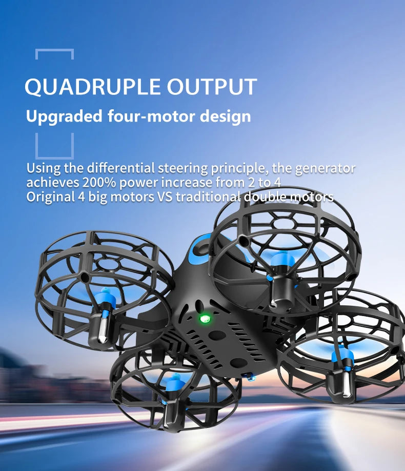 New V18 Mini Drone Headless Mode RC Dron 360° Flip Height Keep Drones Helicopter Remote Control Quadcopter Kids For Kids Gifts