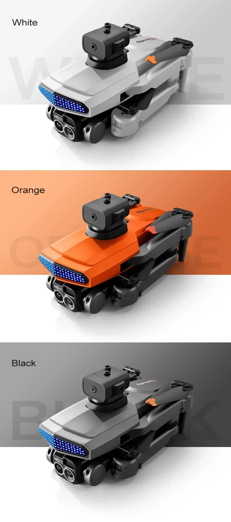 New D6 8K Drone Professional HD Dual Camera Optical Flow Localization Obstacle Avoidance WIFI FPV RC Foldable Quadcopter Toys