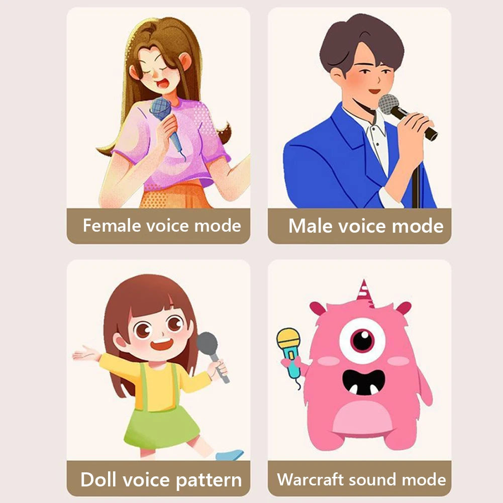 Bluetooth-Compatible 5.3 Portable Karaoke Machine with Wireless Mic Mini Home Theater Speakers Small Speaker for Home Karaoke
