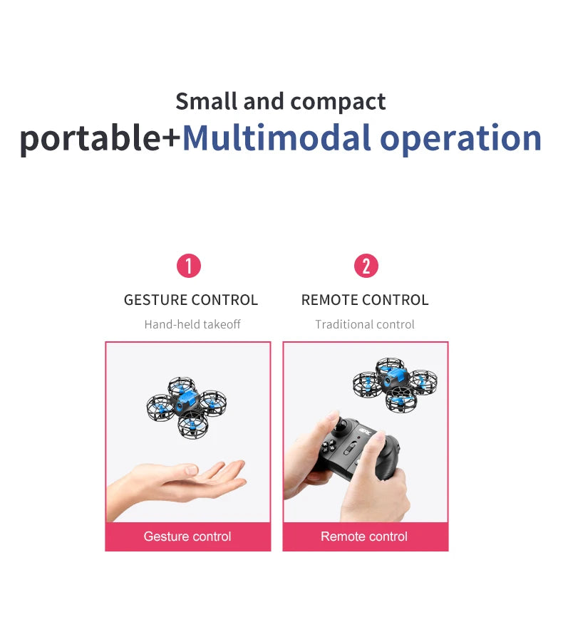 New V18 Mini Drone Headless Mode RC Dron 360° Flip Height Keep Drones Helicopter Remote Control Quadcopter Kids For Kids Gifts