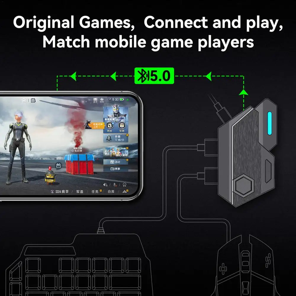 God Throne Eat Chicken Artifact IOS Tablet / Peripheral Phone Mobile Game Keyboard And Mouse Gamer Mice Keyboard