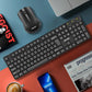 2.4G Wireless Keyboard and Mouse Combo USB Receiver Silent Full-Size Mouse and Keyboard Office Keyboard for PC/Laptop/Windows