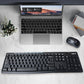 Logitech MK270 Wireless Keyboard Mouse Set Office 2.4G Computer 104 Keys Full Size Keyboard with USB Receiver 1000dpi for PC