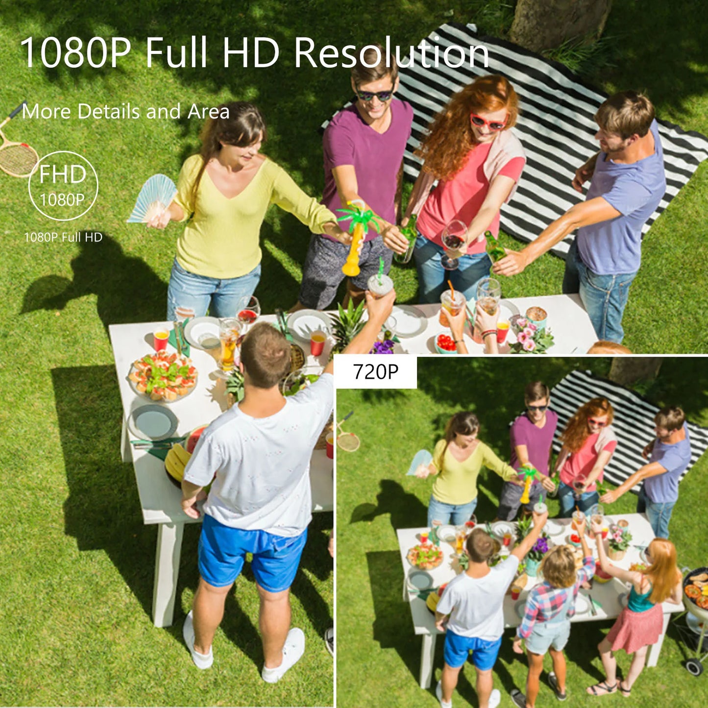 2MP 1080P Full High Definition Security Camera Outdoor Indoor 4 in 1 Weather Proof Surveillance CCTV Camera NTSC System