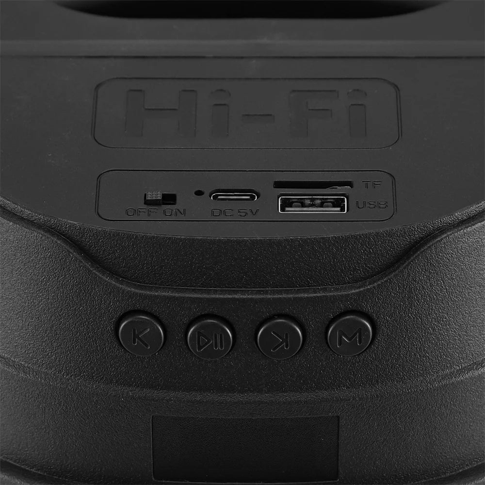 3000W Bluetooth Speaker Dual 4 inch Speaker Stereo Outdoor Portable Subwoofer 5.0 Wireless Speaker Led light Rechargeable