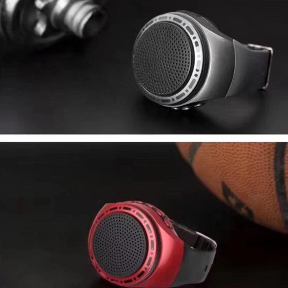 New U6 Wrist Watch Bluetooth Speaker With FM Radio Portable Outdoor Sports Running Wearable Mini Speaker Wireless Subwoofer