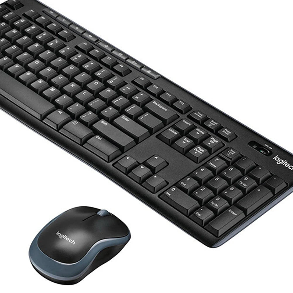 Logitech MK270 Wireless Keyboard Mouse Set Office 2.4G Computer 104 Keys Full Size Keyboard with USB Receiver 1000dpi for PC