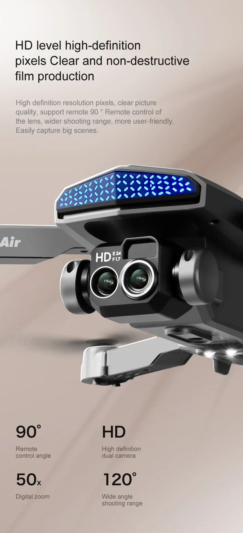 New D6 8K Drone Professional HD Dual Camera Optical Flow Localization Obstacle Avoidance WIFI FPV RC Foldable Quadcopter Toys