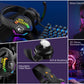 MANBASNAKE T11 Wired Gaming Keyboard and Mouse Headset Combo,Rainbow LED Backlit Wired Keyboard